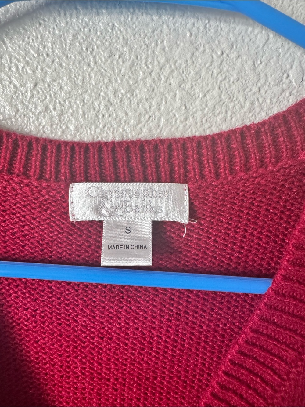 Vtg! C&B V-Neck Red Button Front Women's Sweater Vest - Picture 3 of 8